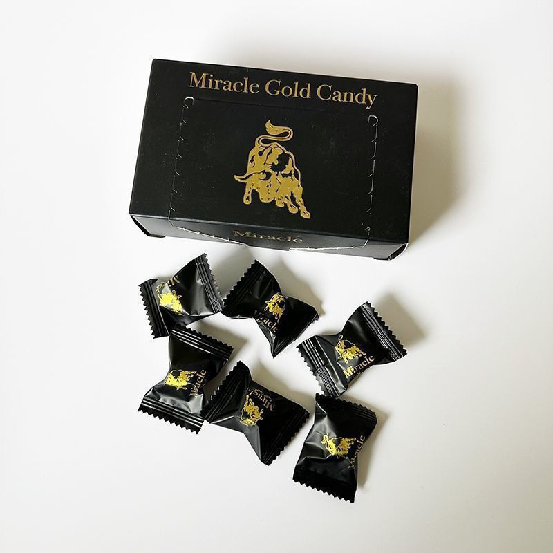 Original Malaysia Golden Nougat นําเข้าโสมแดง Energy Candy Golden Candy Domineering Hard Candy Humme