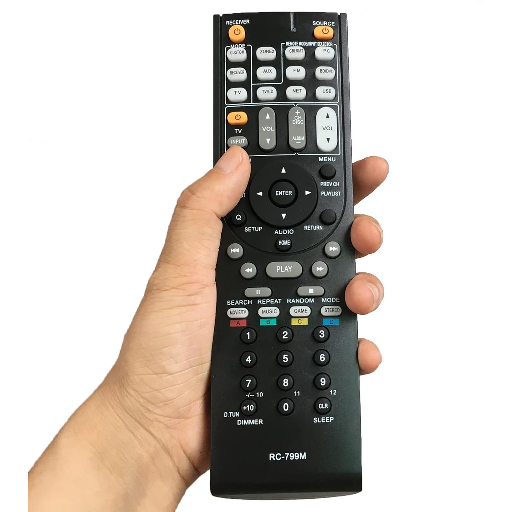 เปลี่ยนรีโมทคอนโทรลสําหรับ ONKYO AV RC-799M RC-737M RC-834M/RC-735M RC-765M TX-NR414 TX-NR515 TX-NR7