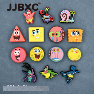 JJBXC ตัวติดรองเท้า charm หัวเข็มขัดการ์ตูน Patrick SpongeBo…