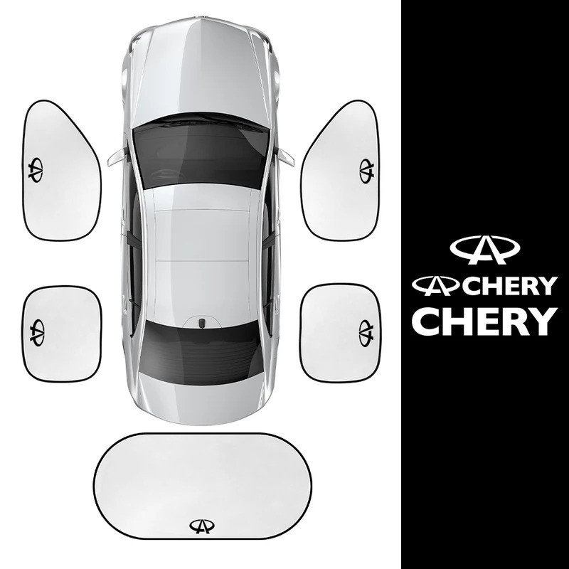 5 ชิ้น/เซ็ตรถหน้าต่างบังแดดรถอุปกรณ์เสริมสําหรับ Chery Tiggo 2 3 7 4 5x Kimo Qq6 s21 Qq3 เบรค s11 A3