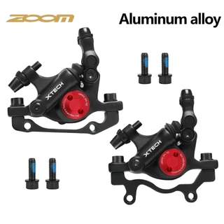 ZOOM XTECH HB100 คาลิปเปอร์ดิสก์เบรกไฮดรอลิก สีดำและแดง สำหรับจักรยาน MTB