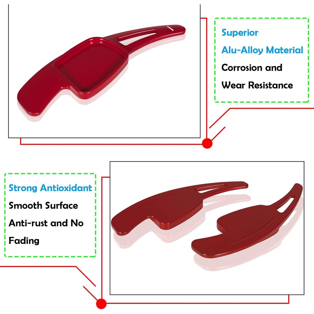 พวงมาลัย Paddle Shifter Extensions Fit สําหรับ Audi A4 2017-2019 A3 S3 2017-2020 A5 S4 S5 2018-2019 