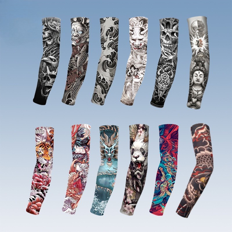 Arm Guards สำหรับจักรยาน ผ้าไหมน้ำแข็ง ลดความร้อนและป้องกันรังสียูวี ใช้ได้ดีเมื่อขี่จักรยานกลางแจ้ง - รูปที่ 5