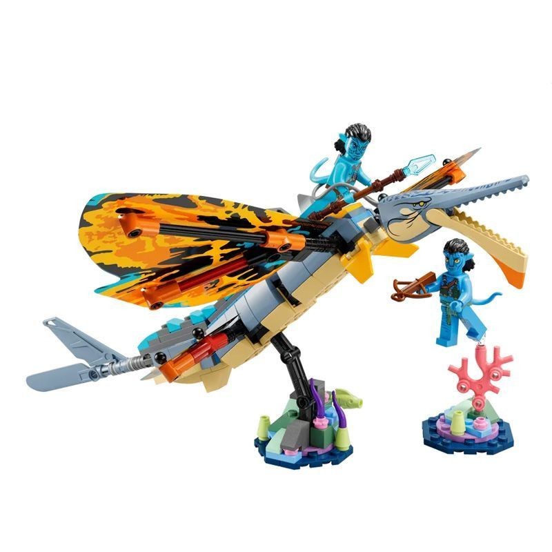 เลโก้บล็อกตัวต่อ Avatar Series 75576 Prey Flying Fish Adventure เด็กประกอบของเล่นเพื่อการศึกษา908000