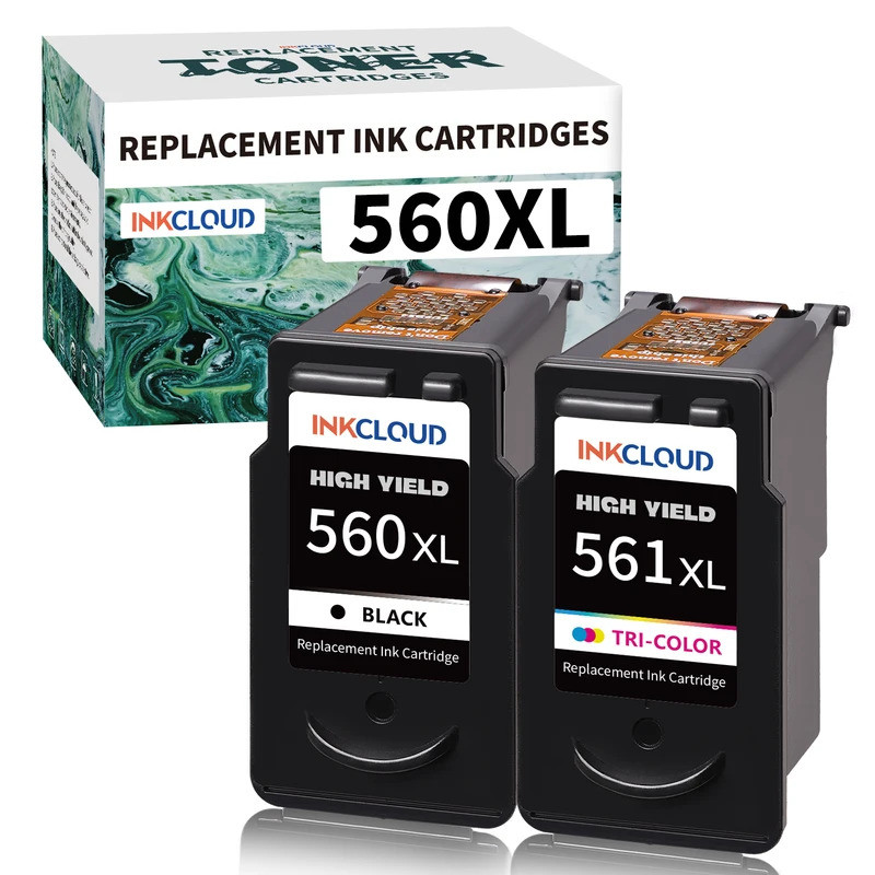 INKCLOUD 560 561 XL Pack ตลับหมึกสําหรับ Canon Pixma TS5350 TS7450a TS5350a TS5300 TS5350i TS5351 TS