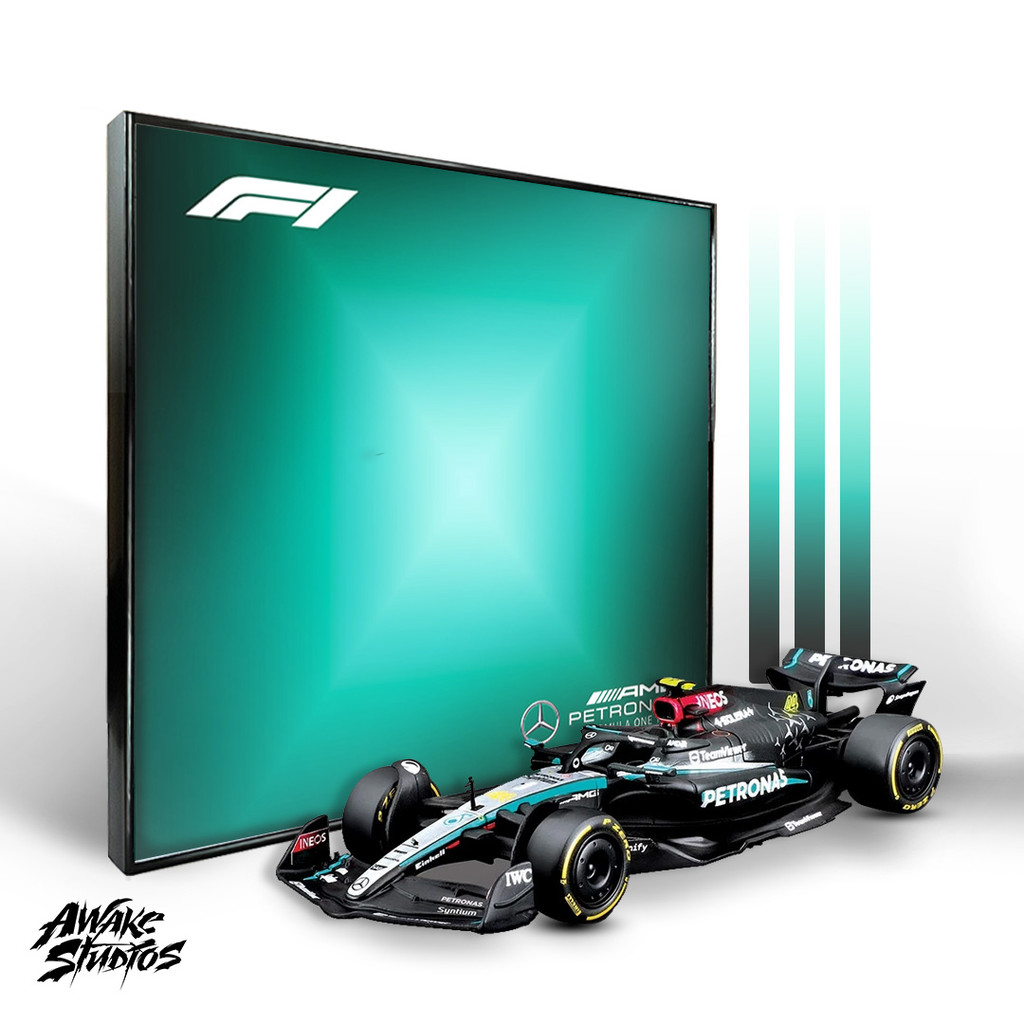 Bburago 1:14 F1 กรอบโปสเตอร์Diecast - Frameblock
