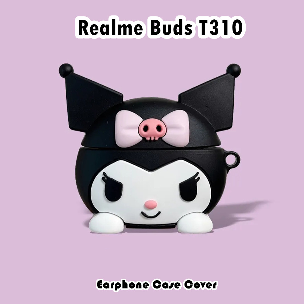 Trend FrontFor Realme Buds T310 Case Casing Soft Silicone Headphone Case Trend Cartoon NO.3