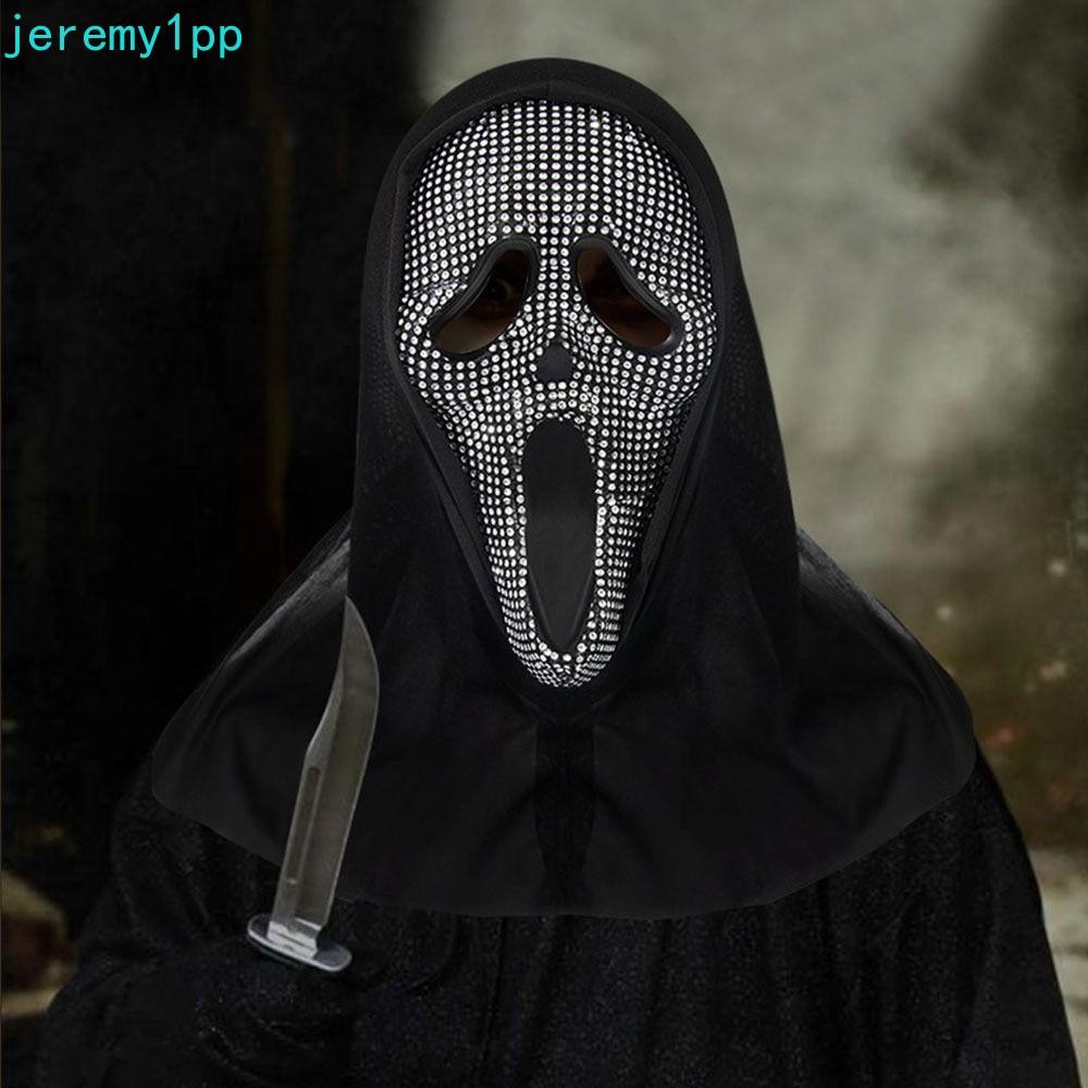 JEREMY1PP Scream Ghost Face Mask สวมหน้ากาก