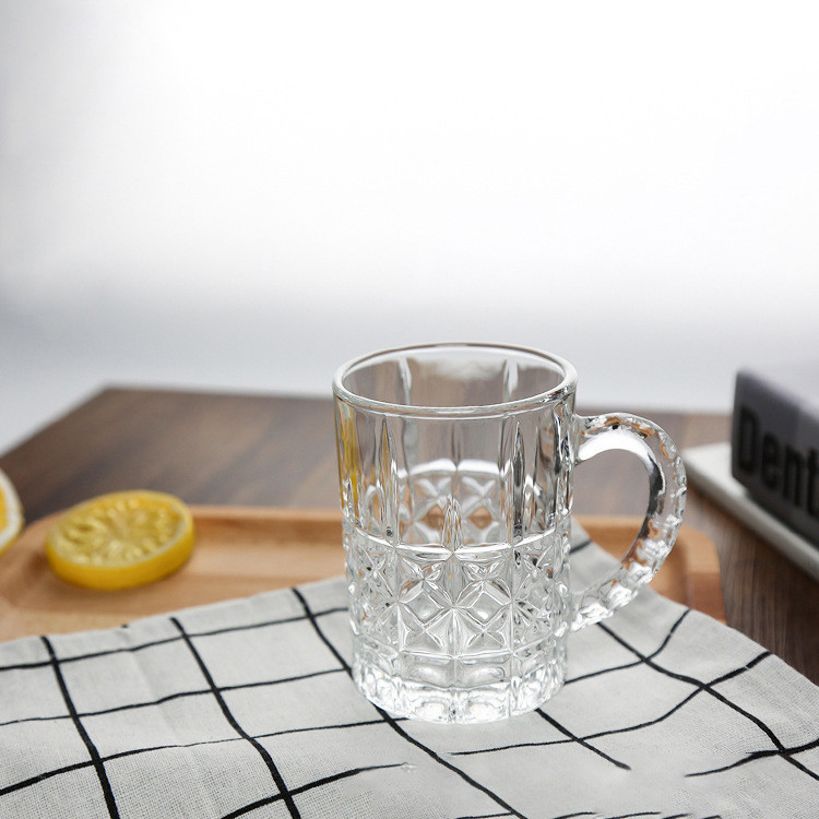 แก้วไวน์แก้วหนาพร้อมที่จับ แก้วเบียร์ 225ML แก้วเบียร์ รูปแบบสร้างสรรค์ Beer Glass ราคา ถูกที่สุด ดีลบีเคเค แกลเลอรีภาพที่ 4