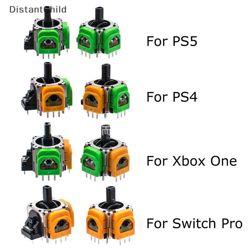 DSTH 1 ชิ้นเปลี่ยน Hall Effect จอยสติ๊ก 3D Analog Sensor ThumbStick สําหรับ PS5/PS4/XBOX/สวิทช์ Pro 