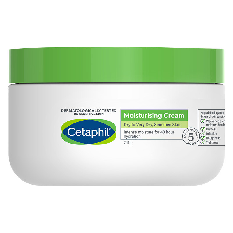 Cetaphil/Cetaphil High Moisturizing Cream Sensitive Skin Body Apply Body Lotion 250g Niacinamide ฟรี