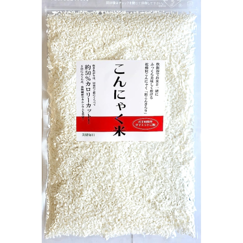 Konjaku rice, dried konjaku rice, sugar-free food, no chemicals.ข้าวคอนยากุ ข้าวคอนยากุแห้ง อาหารลดน
