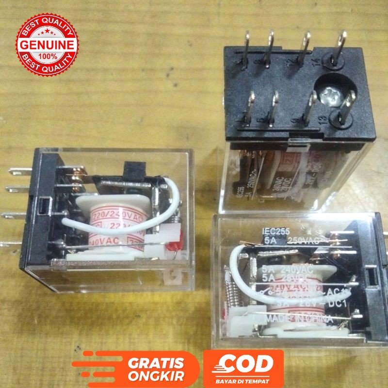 RELAY SOCKET 8P 8 PIN 8 LEGS 220VAC 220 VOLT MY2N