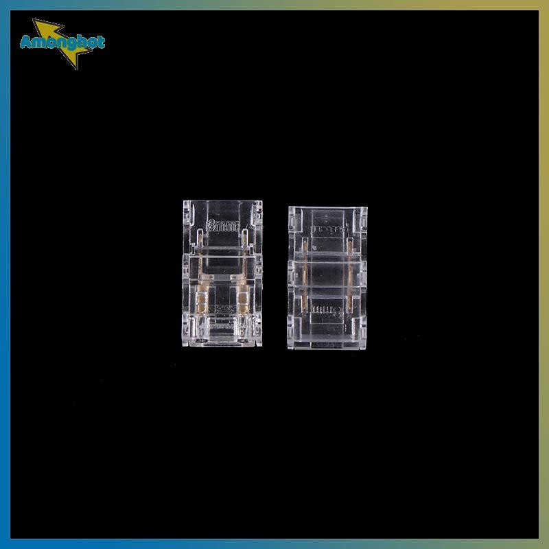 Amonghot> 10PCS 2pin 8 มม.COB LED Strip To Strip LED Connectors Strip To Wire การเชื่อมต่อ Solderles