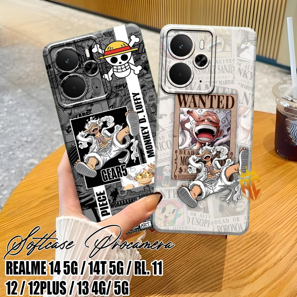 Softcase REALME 14 5G / REALME 14T 5G / REALME 11/12/12 PLUS/13 4G/5G - เคส Realme - เคส One Piece G