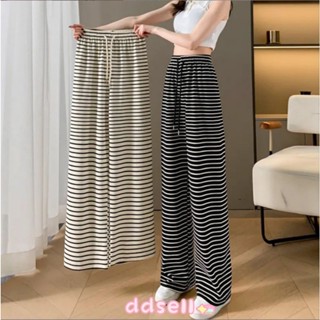 YY117 กางเกงขายาวลายทาง ผ้านิ่ม บาง ใส่สบาย สำหรับสาวน่ารัก …