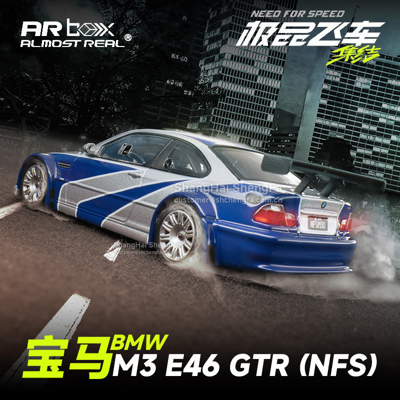 HOT DEALเกือบจริง AR 1: 64 BMW M3 E46 GTR Premium Speed Assembly Alloy Car Model