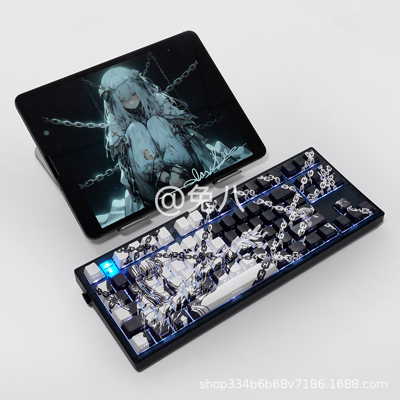 Chainsaw Man/Makima/Makima Chain ปุ่มกดขาวดํา/njuy