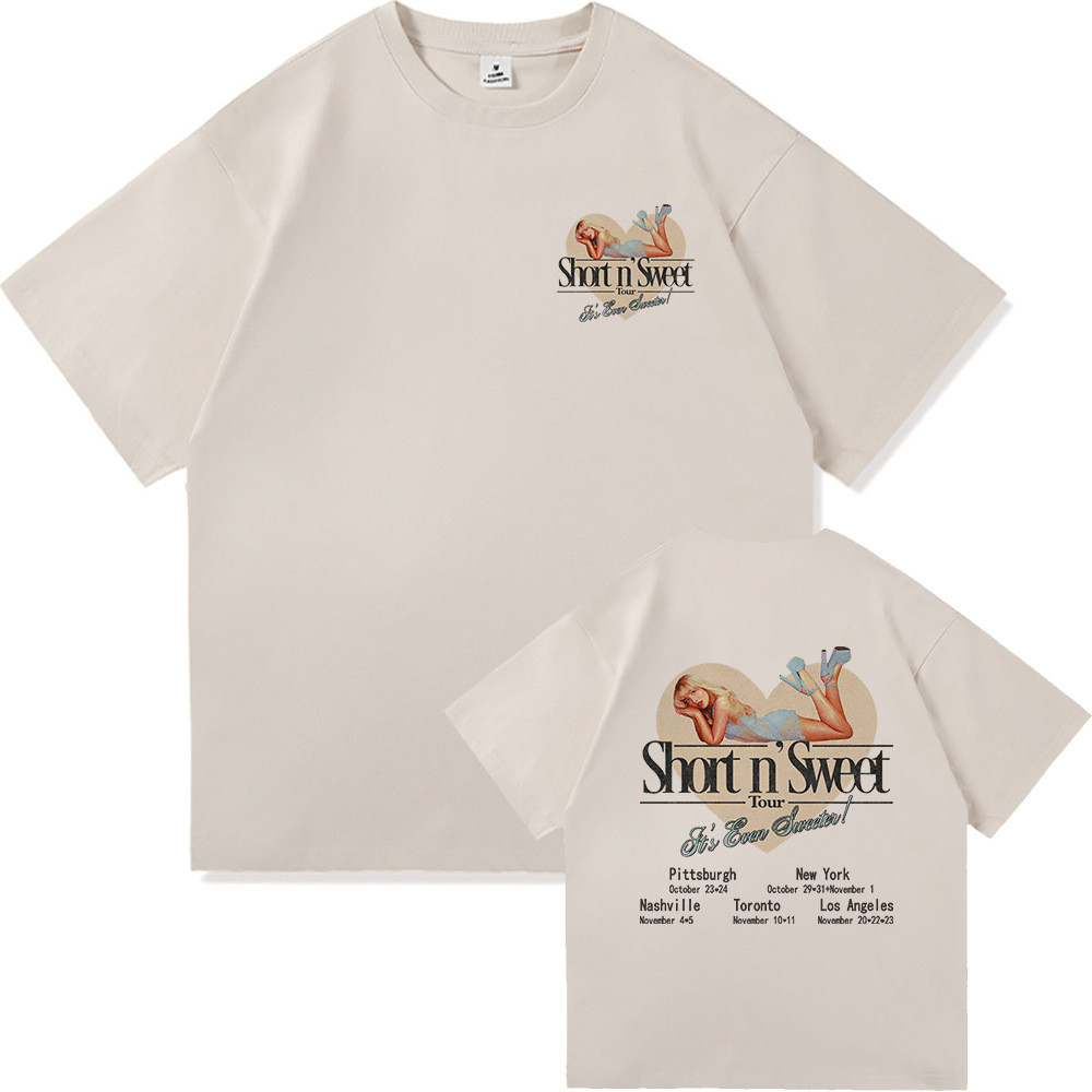 COD Sabrina Carpenter Short n Sweet Tour 2025 TShirt Men/women V7FH