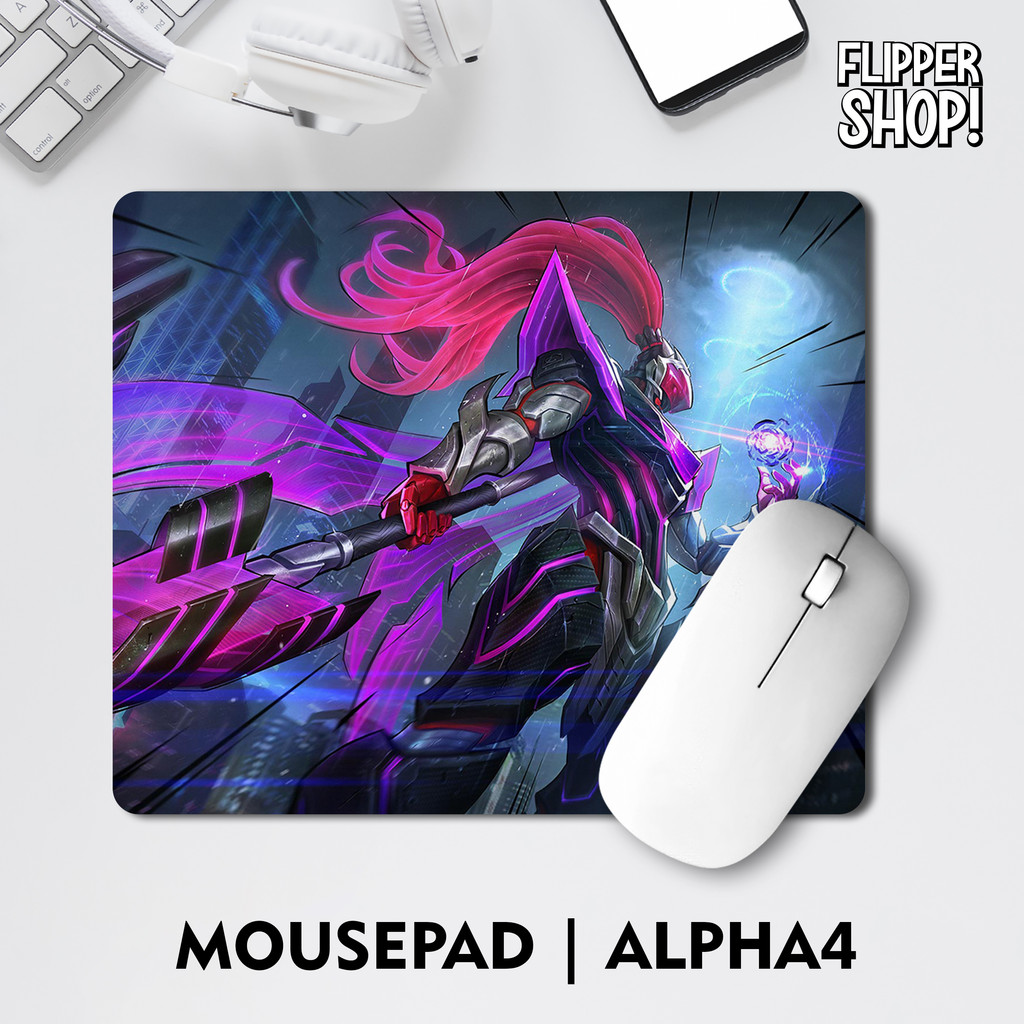 แผ่นรองเมาส์กันลื่น Hero Alpha & Paquito Mobile Legends Aesthetic