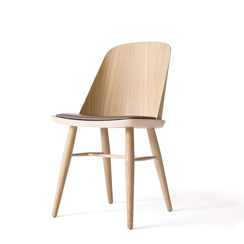 Nordic B & Bโค้งเก้าอี้ไม้Designer Cafeแฟชั่นกลับเก้าอี้พักผ่อนเก้าอี้รับประทานอาหารCreativeร้านอาหา