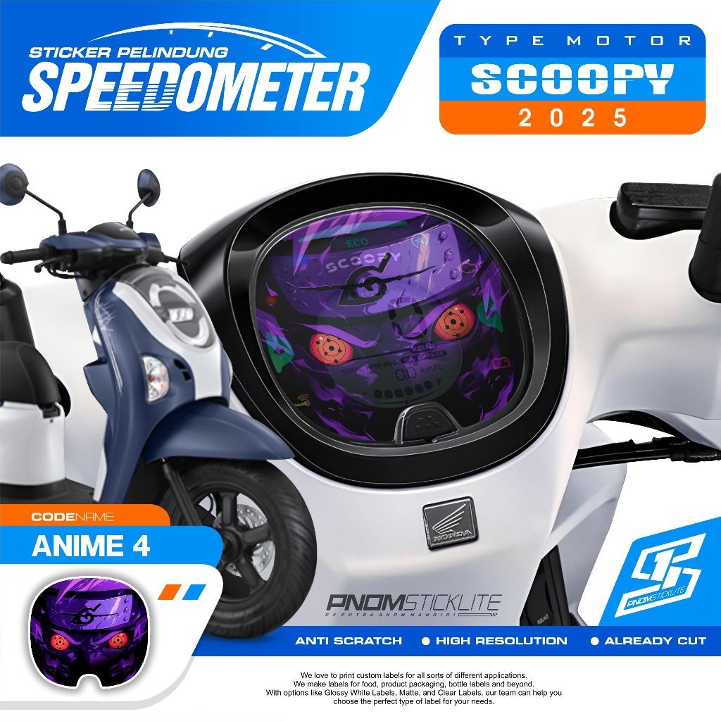 ANTI-SCRATCH SPEEDOMETER STICKER SCOOPY 2025 HONDA SCOOPY NEW 2025 MOTORCYCLE SPIDO STICKER