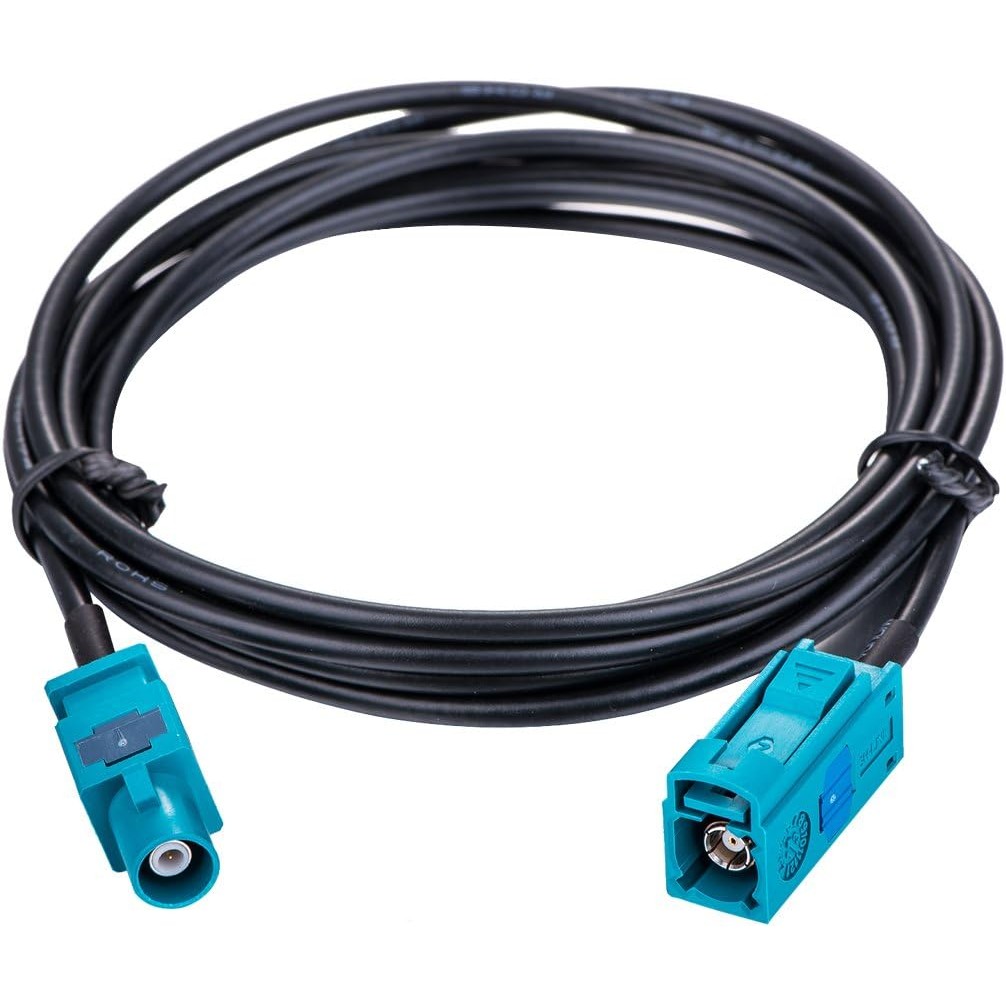 DAB สเตอริโอ GPS เสาอากาศสายต่อ Fakra 600CM ใช้งานร่วมกับ VW BMW Audi Mercedes Benz