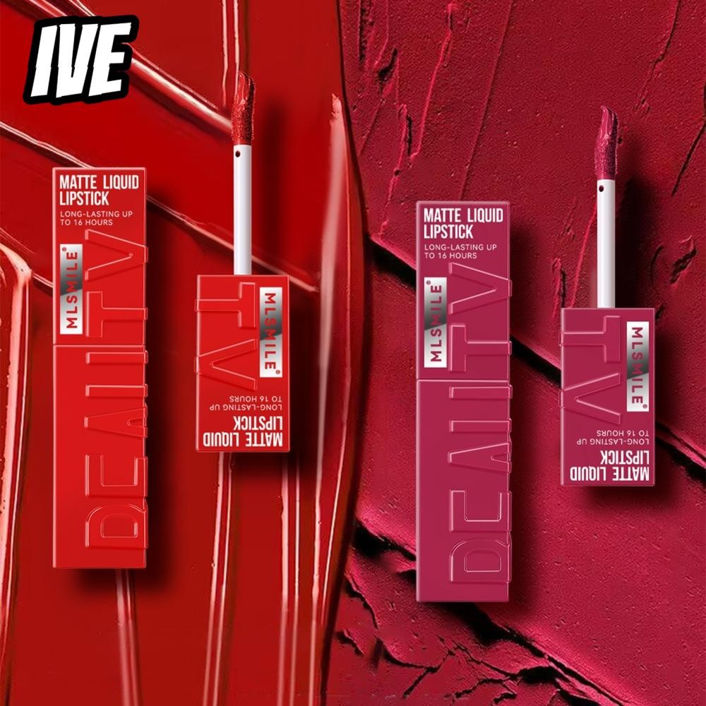 IVEYOUNG Liquid Matte Lipstick, Waterproof 6 Color Lip Glaze, Velvet Satin Gloss Non-stick Cup Long Lasting Lip Gloss