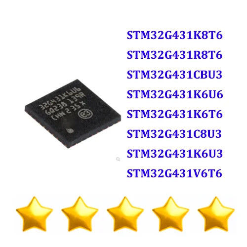 จัดส่งฟรี STM32G431K8T6 STM32G431R8T6 STM32G431CBU3 STM32G431K6U6 STM32G431K6T6T6 STM32G431C32G431C3
