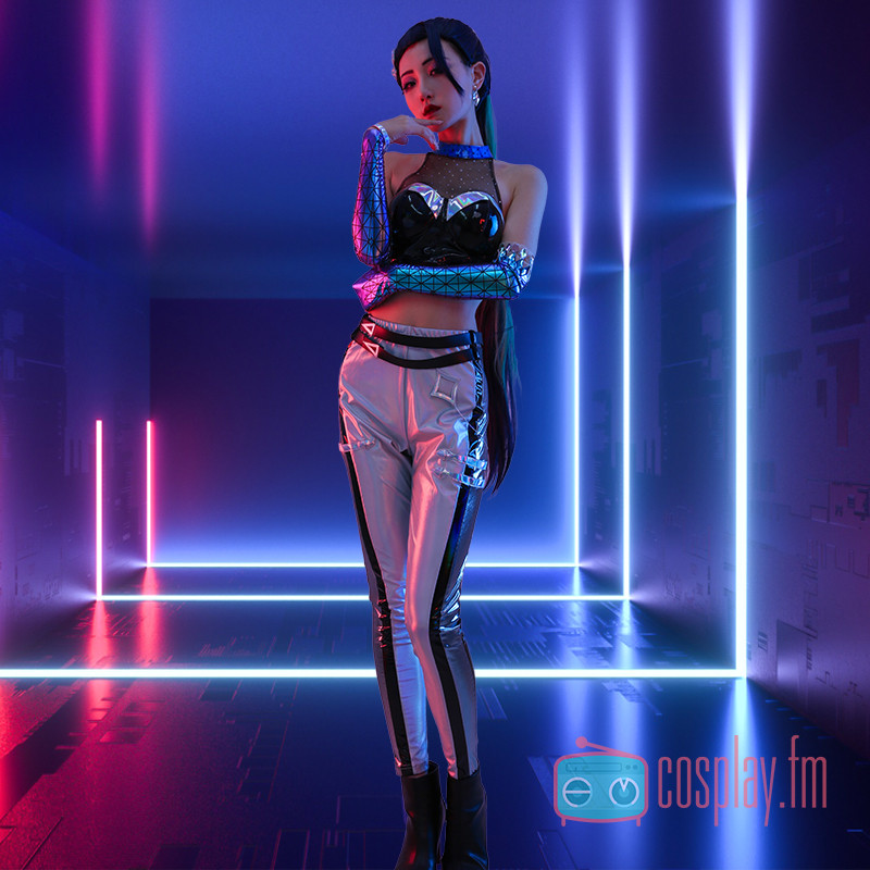 ชุดคอสเพลย์ Kasha KDA สำหรับหญิง แบบครบชุดพร้อมสวมใส่