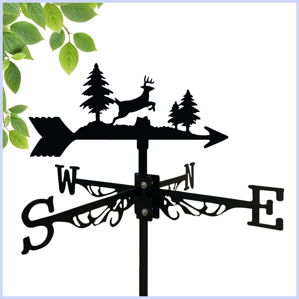 Weather Vane สําหรับหลังคากวางโลหะสภาพอากาศ Vane Reindeer ลม Vane Weathervane สําหรับสวนตกแต่งคริสต์
