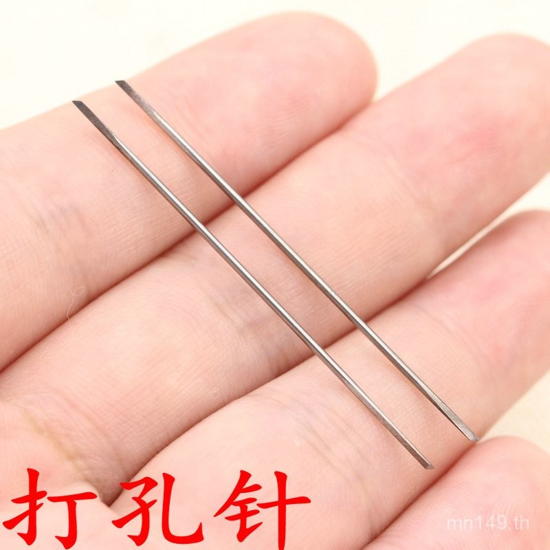 เจาะเข็มเหล็กทังสเตนสามเหลี่ยมเข็ม Reaming เข็ม diy Two-End อุปกรณ์เสริมเจาะ Bit เจาะเข็ม Pearl Fine