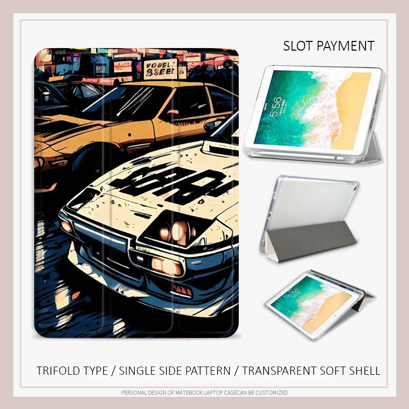 เคส Initial D A16 air M3 air4/5/6 air7 10.2 gen7/8/9 mini4/5/6/7 8 iPad ใหม่ pro11 pro12.9 pro13 gen