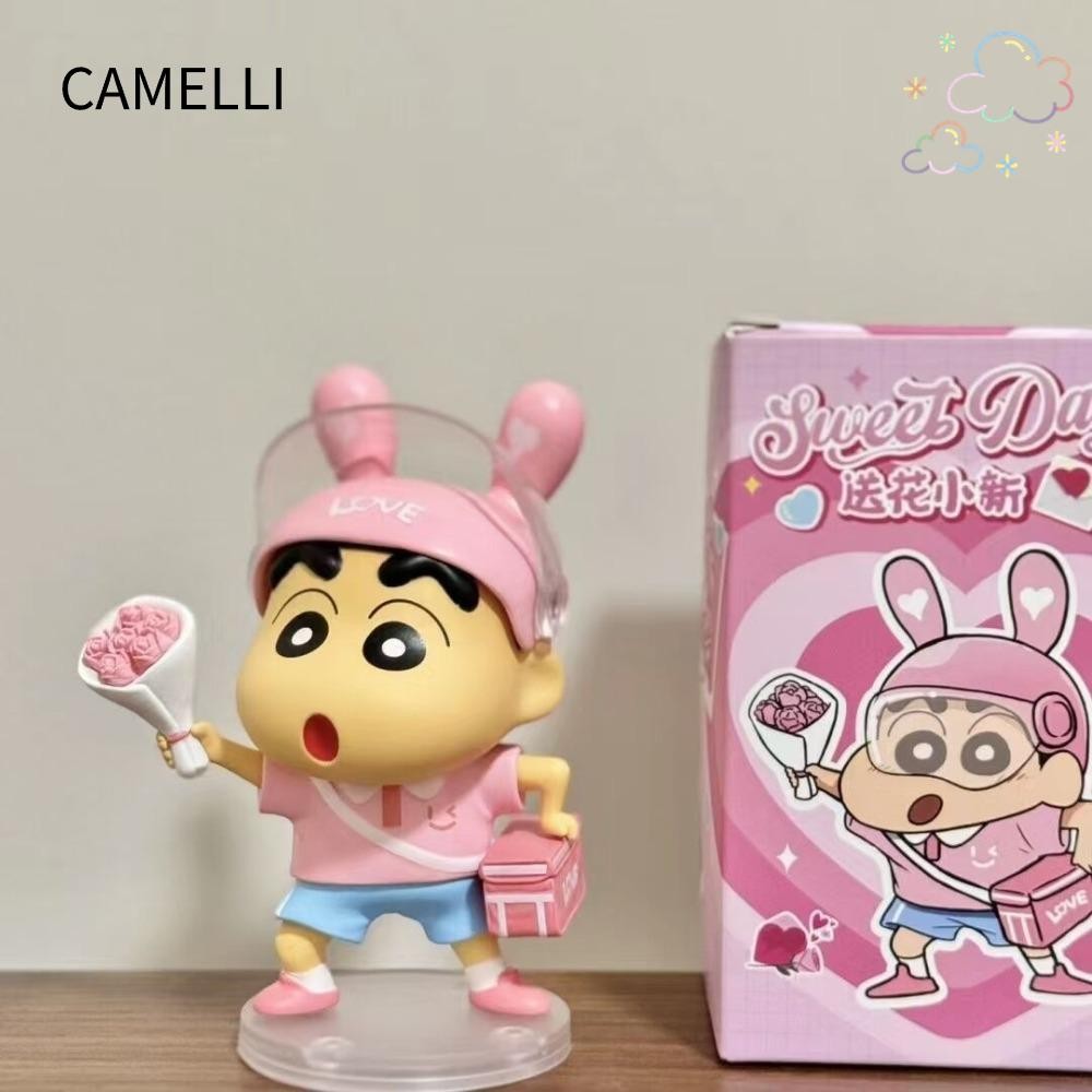 CAMELLI Crayon Shin-Chan เครื่องประดับ, รุ่น Q Nohara Shinnosuke ส่งดอกไม้ Crayon Shin-Chan, Kawaii 
