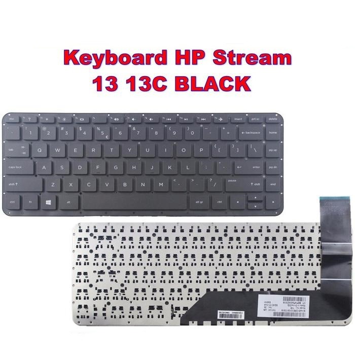 Original HP stream 13-c คีย์บอร์ด 13-c015tu c016tu c019tu c101tu c103tu c106tu สีดํา
