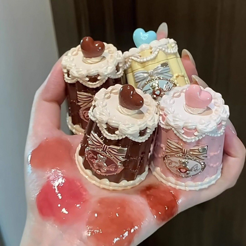 Flower Knows New Sweetheart Bear Mirror Lipstick Film Forming Lip Freeze Refreshing Color Showing Face Cute And Versatile Mouth Red Lip Glaze Lip Makeup - รูปที่ 4