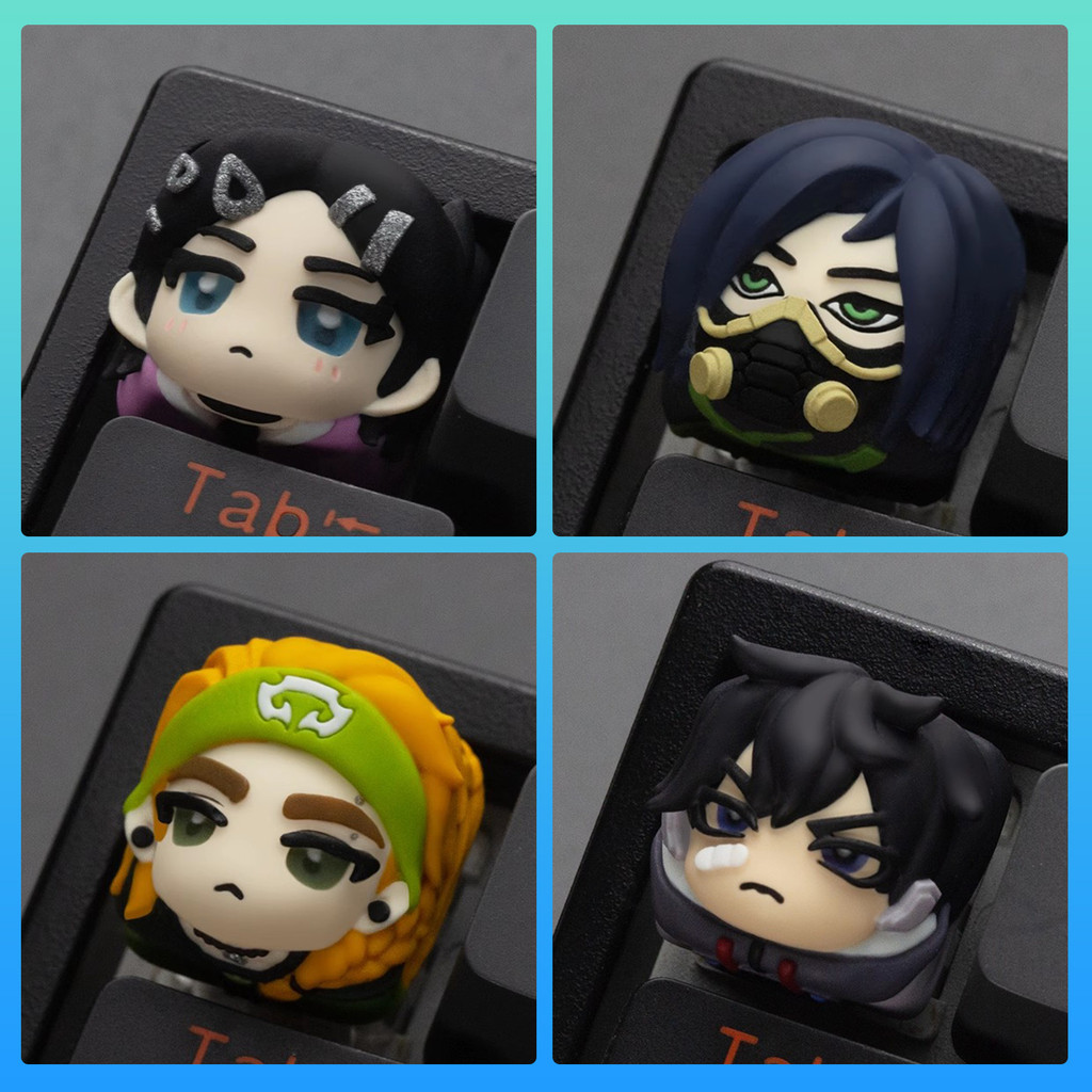 Valorant Keycap - Clove Themed Valorant Merchandise, Custom Anime-Style Mechanical Keyboard Single E