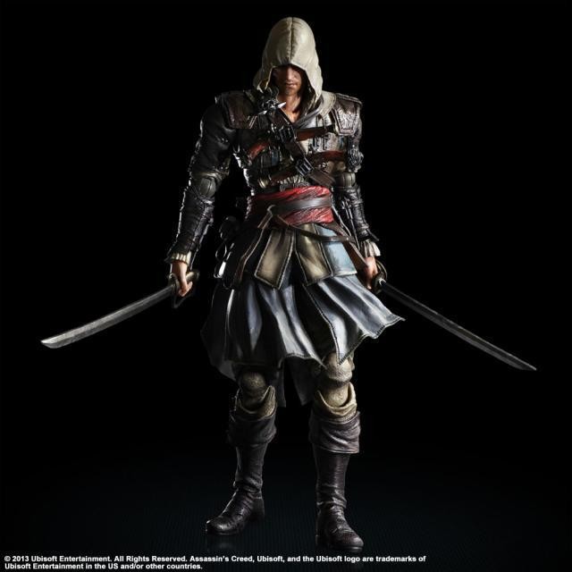 ภาพยนตร์รุ่นกล่องสี Pa เปลี่ยน Assassins Creed 4 Black Flag Edward Kenway Edward Figure Joint Movabl