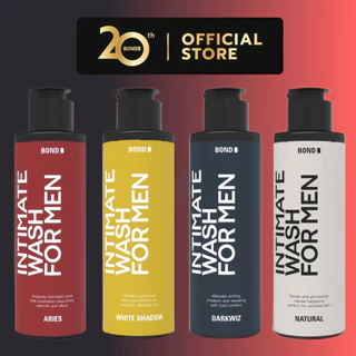 Bond Men Intimate Wash 130ml | เจลทำความสะอาดจุดซ่อนเร้นชาย สูตรอ่อนโยน มั่นใจตลอดวัน
