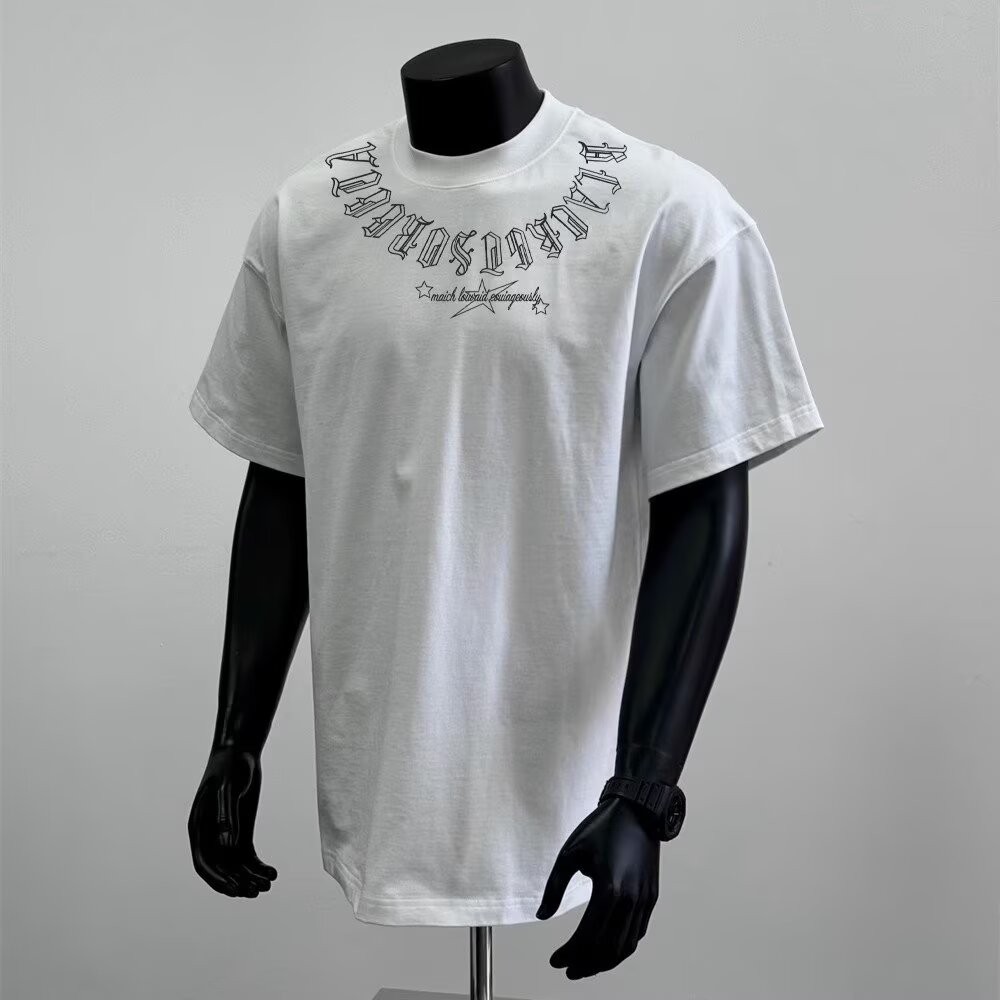 2025 NEW 2025 Japanese Style Elegant New Brand-Free Simple Unisex Short Sleeve Printed Mint Mambo Lo