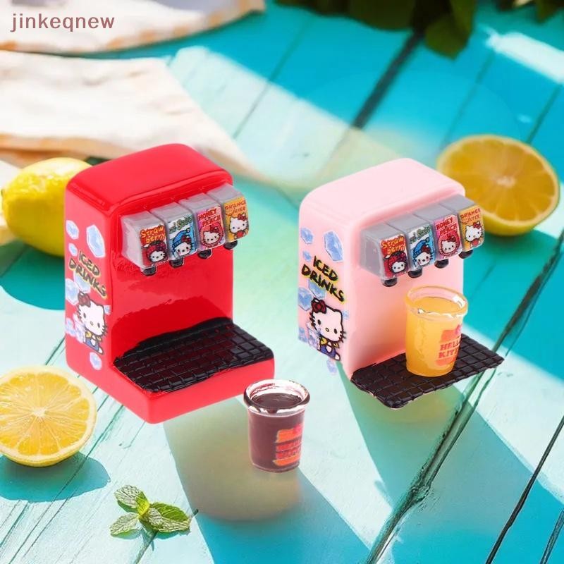 JKTH Hello Kitty Series 1/12 ตุ๊กตาจําลองเครื่องดื่มผลไม้รุ่นตุ๊กตา Home Mini เครื่องดื่ม Shop ฉากตก