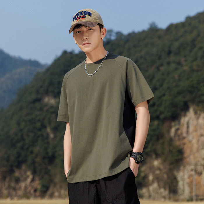 COD 2025 Reusable Mark Huafei 5A Antibacterial Men's Short Sleeve UPF40+ Sun Protection Patchwork Sh