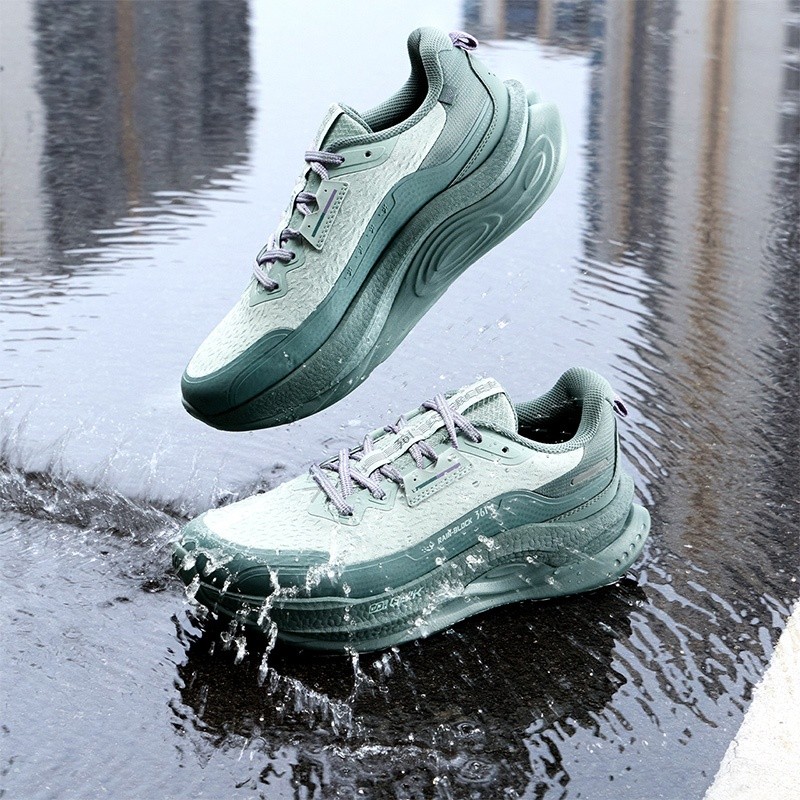 361 องศา Fierce 5.0 RainBlock รองเท้าวิ่งผู้ชาย Widefoot Shock Absorption Cushioning Soft Jogging รอ