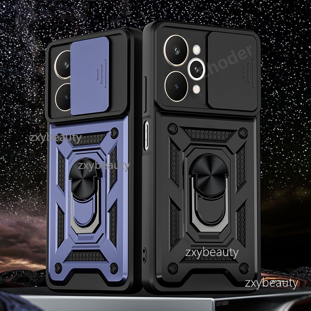 สําหรับRealme 15 Pro 15T 2025 5Gเคสโทรศัพท์กันกระแทกเกราะแหวนแม่เหล็กผู้ถือปลอกสําหรับRealme15 15Pro Realme15T Pushดึงกล้องป้องกันปกหลัง