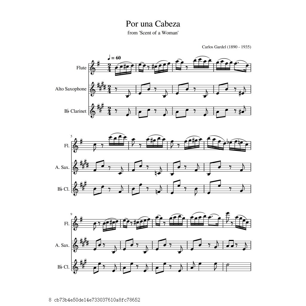 กลิ่นผู้หญิงที่รู้จักกลิ่นหอมขั้นตอนเดียวขลุ่ยแซ็กโซโฟน Trio Score Score การสาธิตฟรี