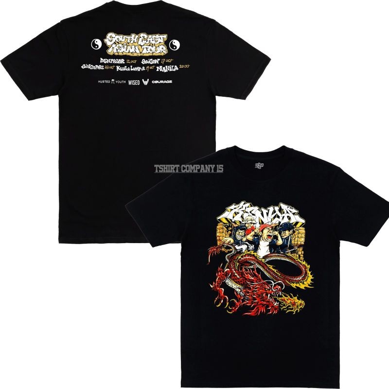 เสื้อยืด Kenya Kingdown - Asian Tour 2024 สินค้าใหม่ Kenya x Husted youth เสื้อยืดสีดํา