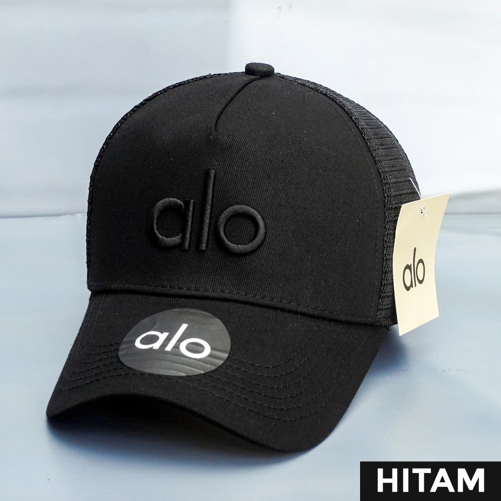 Alooo Trucker Hat Yoga Mirror Hat หมวกตาข่าย aloooo Trucker Hat