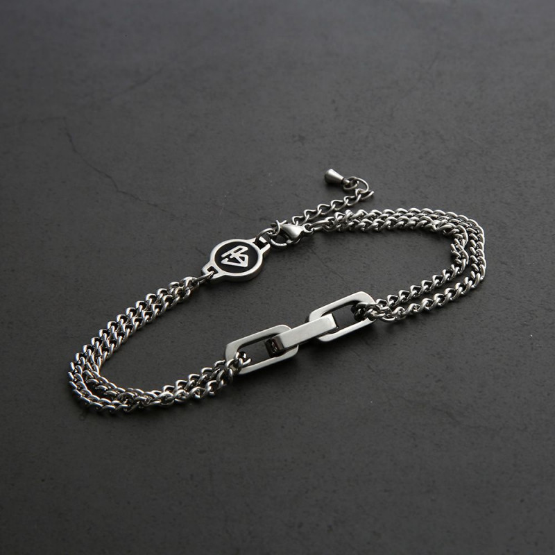 Oblivion Double Chain Men Bracelet
