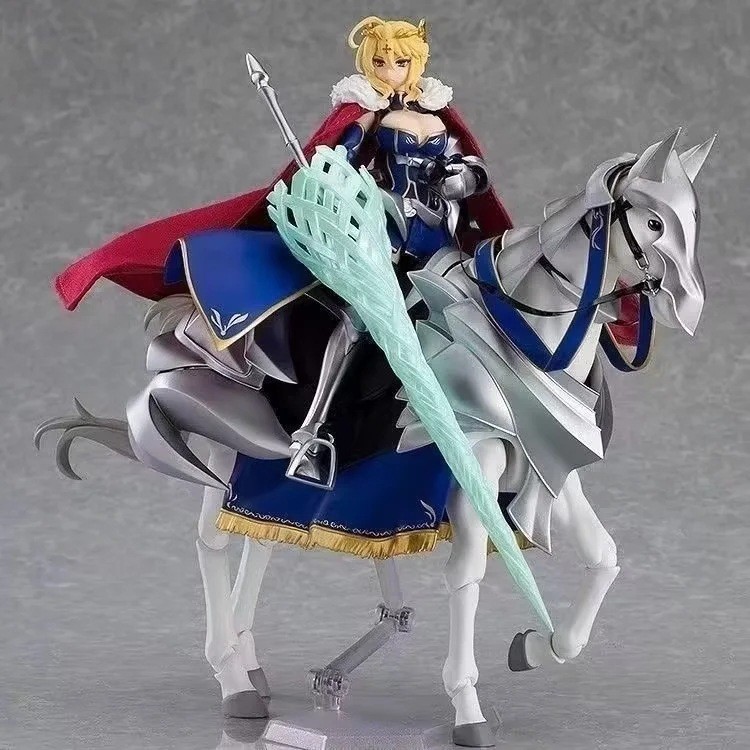 ✈️Figma568DX Arturia White Gun ตกแต่งโมเดลอนิเมะหมองคล้ํา✈️2.0 Armor White Horse ตุ๊กตาอนิเมะของขวัญ✈️