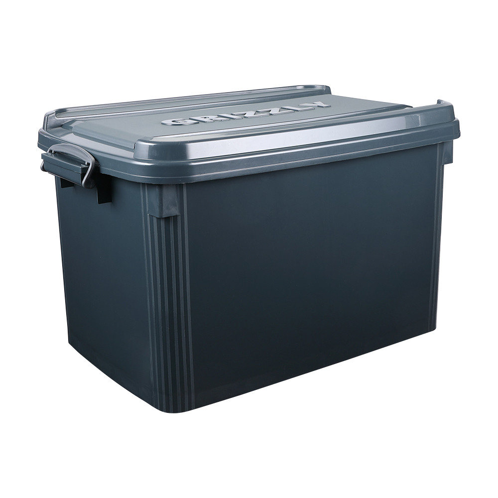 HomeHuk กล่องล้อเลื่อน รุ่นมาคูซ ขนาด 100 ลิตร - สีเทาเข้ม